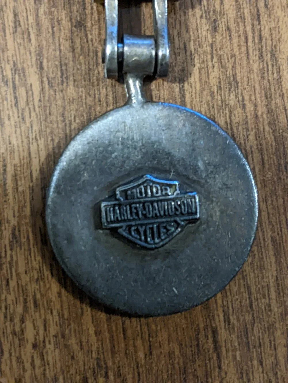 Harley-Davidson SS Mexican Linked Chain Keyring with Round Logo Medallion